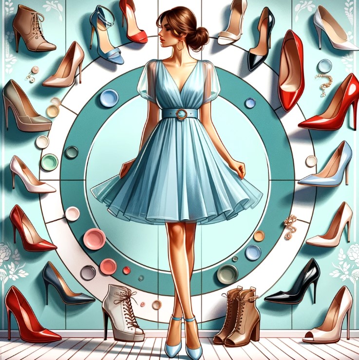 What Colour Shoes To Wear With Light Blue Dress?